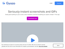 Tablet Screenshot of gyazo.com